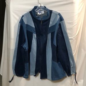 DG2 Diane Gilman Plus Size 2X Patchwork Denim Jacket